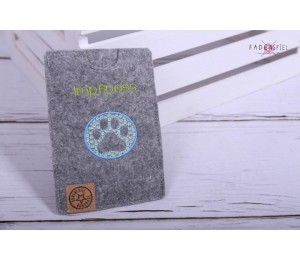 Stickdatei - Pfote Knochen Embossed